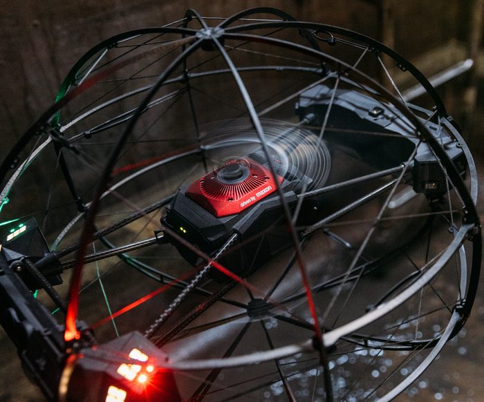 Flybotix ASIO X drone with integrated gas detection payload