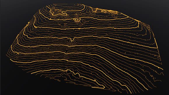 Contour lines output