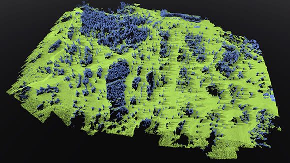Terrain classification point cloud