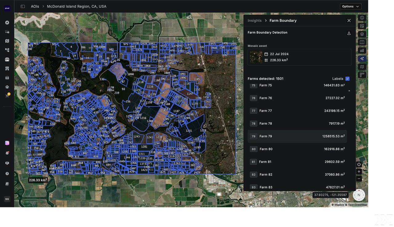 Farm boundary detection