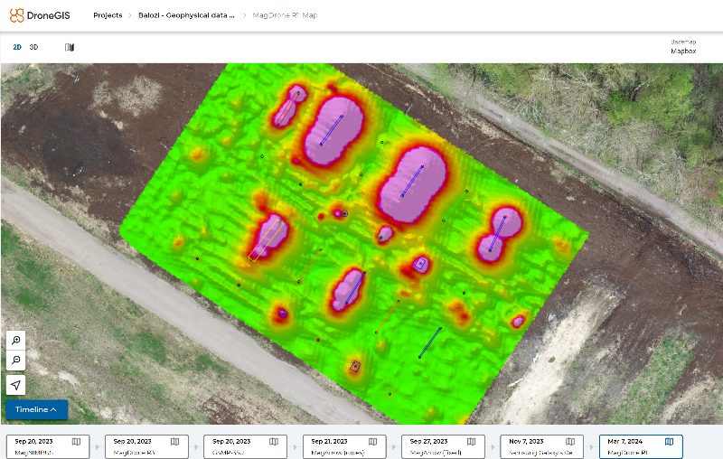SENSYS MagDrone R1 magnetic survey data