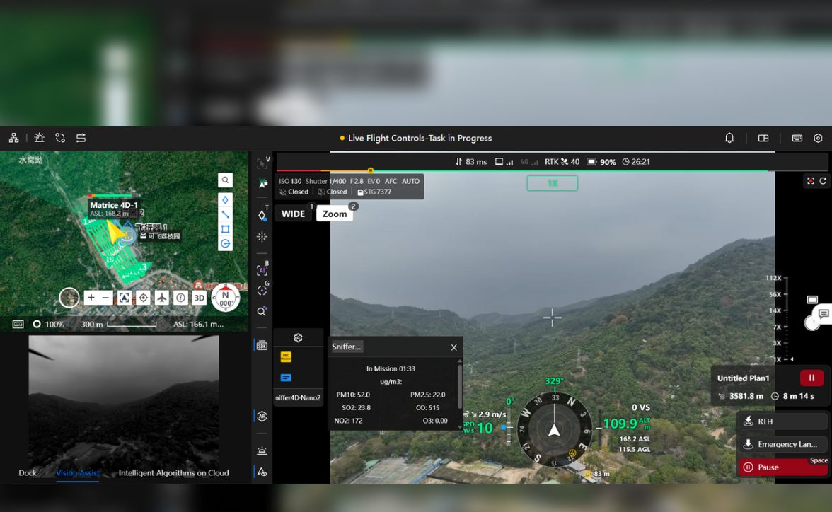 DJI FlightHub 2 data view