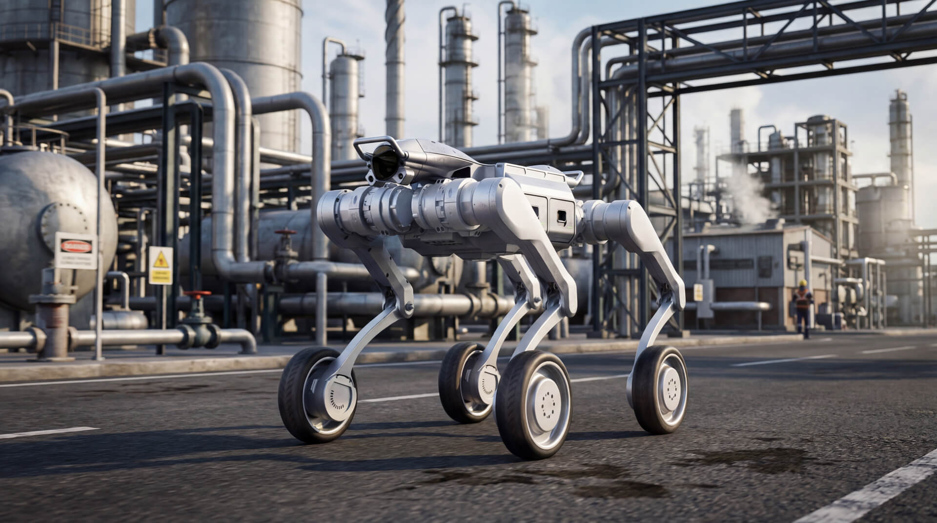 Unitree A2-W heavy-load wheeled industrial platform