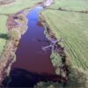 Drone carrying the Geolux LX-80-AB water level radar