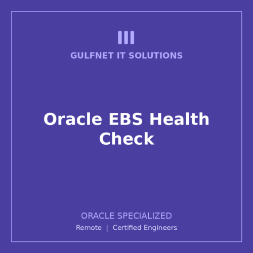 ORA-SP-EBS Oracle EBS Health Check