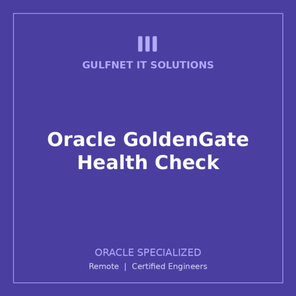 ORA-SP-GG Oracle GoldenGate Health Check