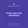Oracle Security Hardening