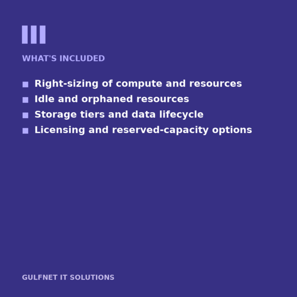 Cloud Cost Optimization included Cloud Cost Optimization