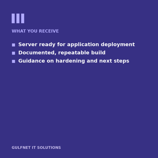 Linux Installation receive Linux Installation