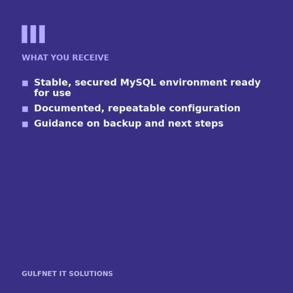 MySQL Installation & Configuration