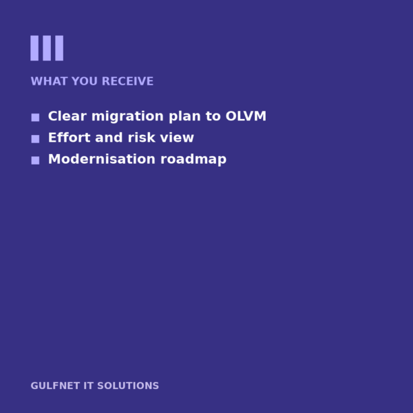 OVM to OLVM Assessment receive OVM to OLVM Assessment